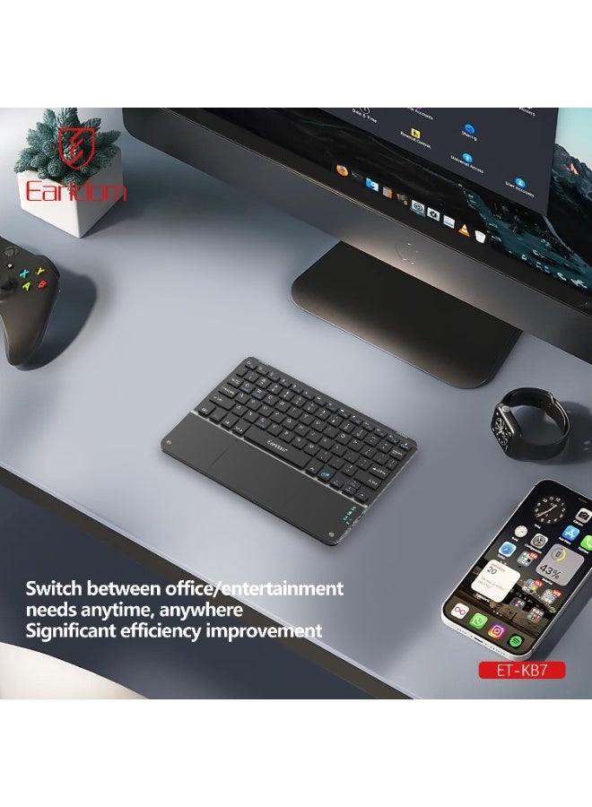 أيرلدوم ET-KB7 Slim Rechargeable Bluetooth Keyboard - Image 5